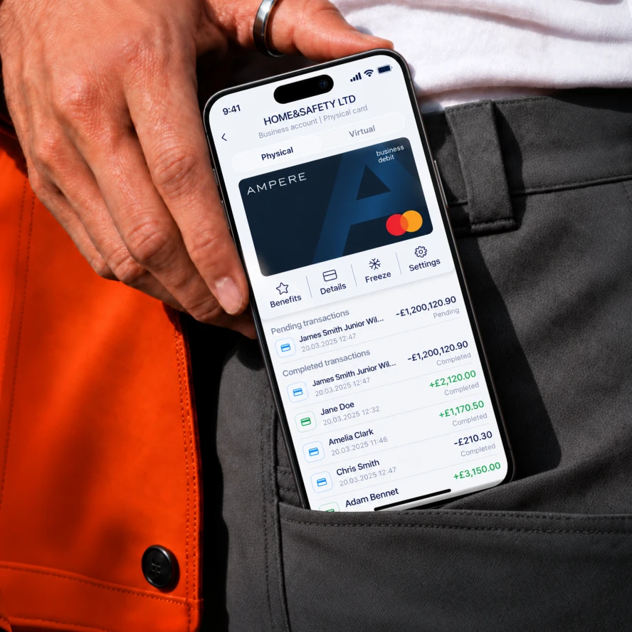Ampere mobile app preview image